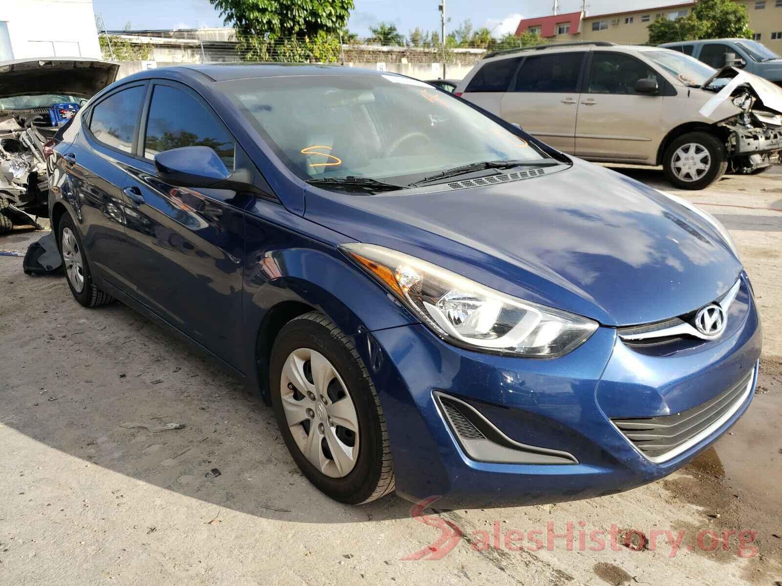 5NPDH4AE0GH763869 2016 HYUNDAI ELANTRA