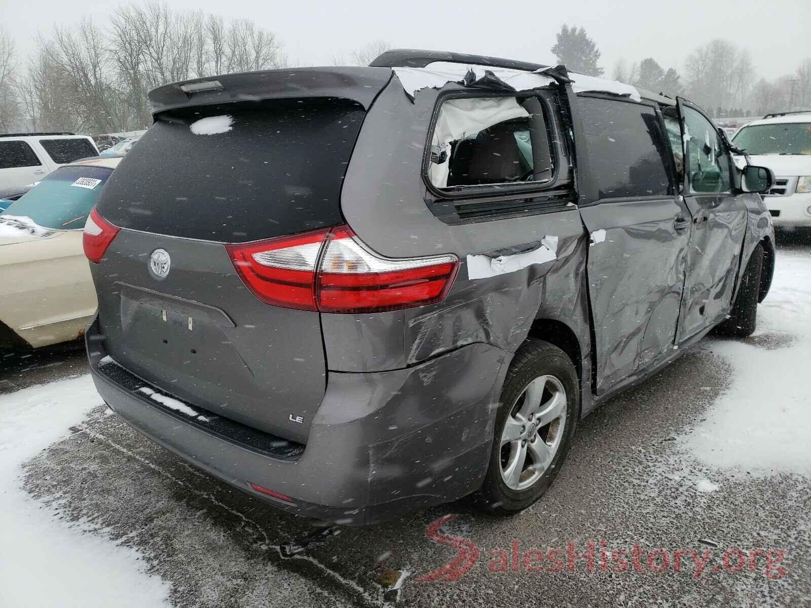 5TDKZ3DCXHS805436 2017 TOYOTA SIENNA