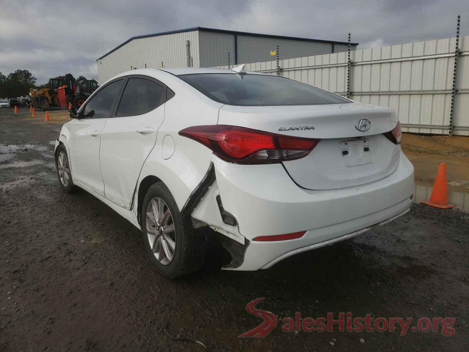 5NPDH4AE7GH789398 2016 HYUNDAI ELANTRA