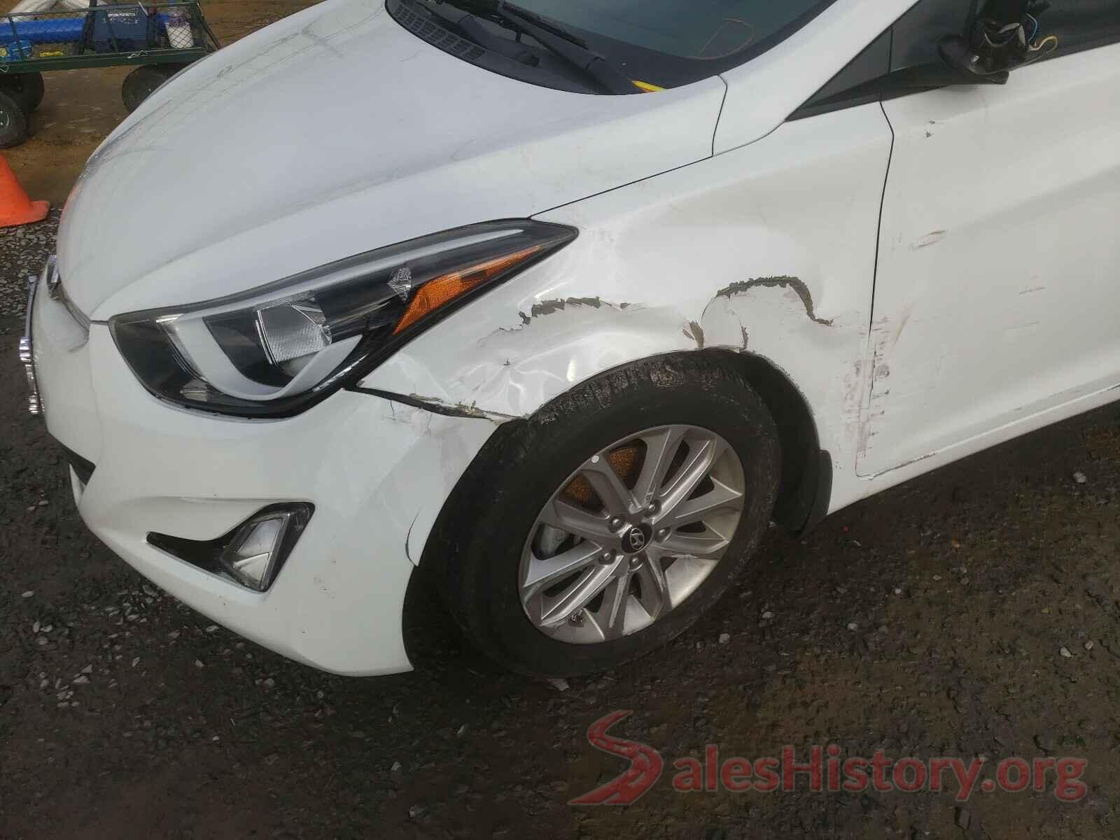 5NPDH4AE7GH789398 2016 HYUNDAI ELANTRA