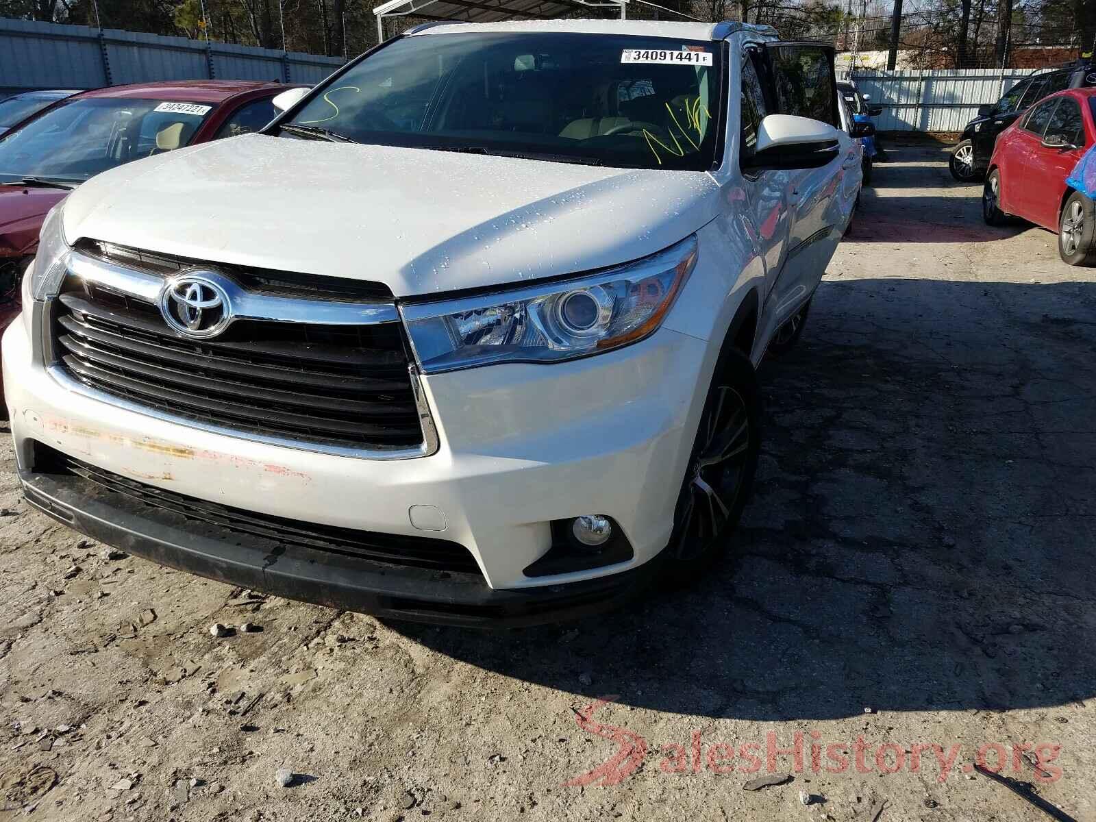 5TDKKRFH7GS177737 2016 TOYOTA HIGHLANDER