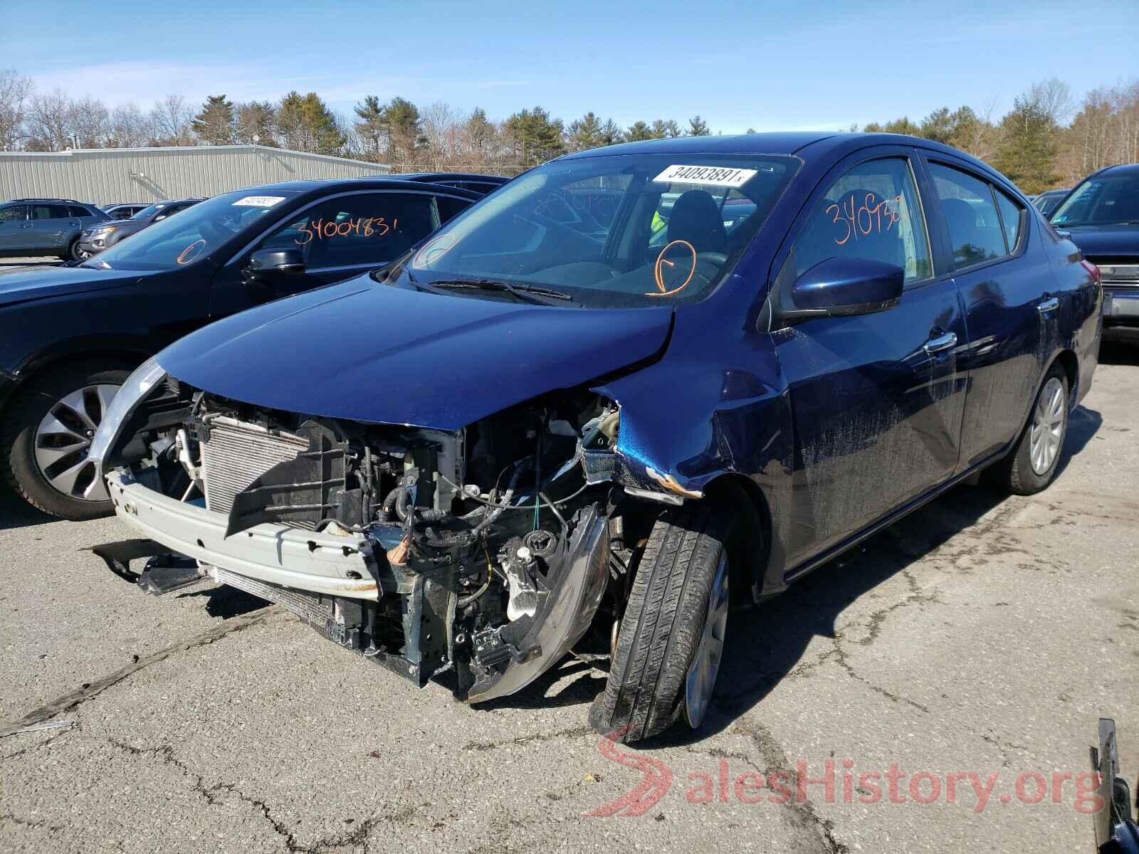 3N1CN7AP2KL850322 2019 NISSAN VERSA