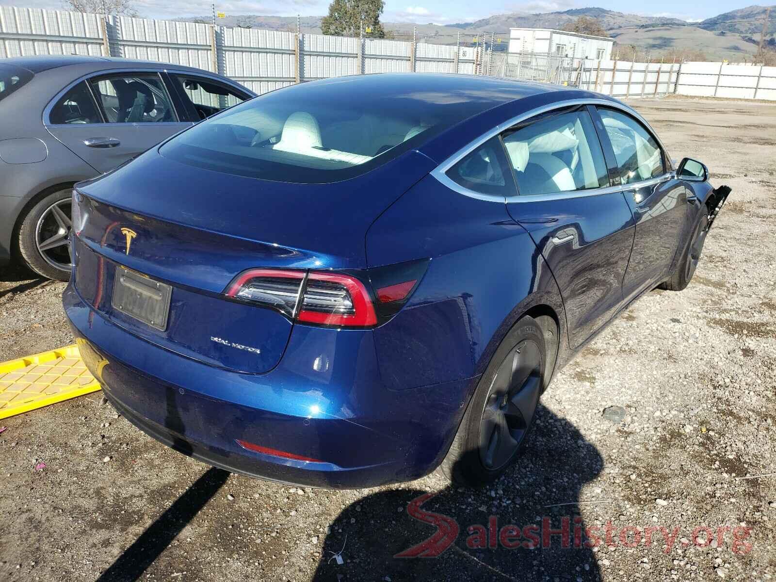 5YJ3E1EBXKF195110 2019 TESLA MODEL 3