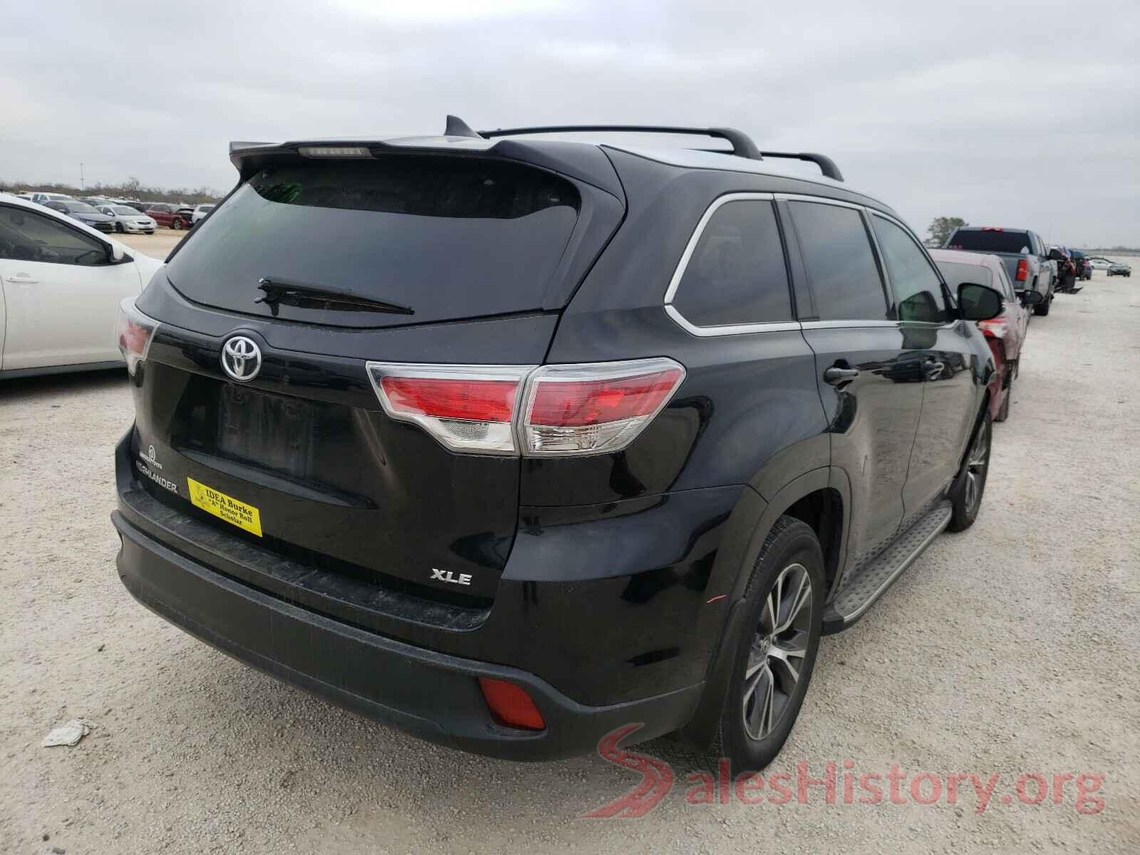 5TDKKRFH9GS501707 2016 TOYOTA HIGHLANDER