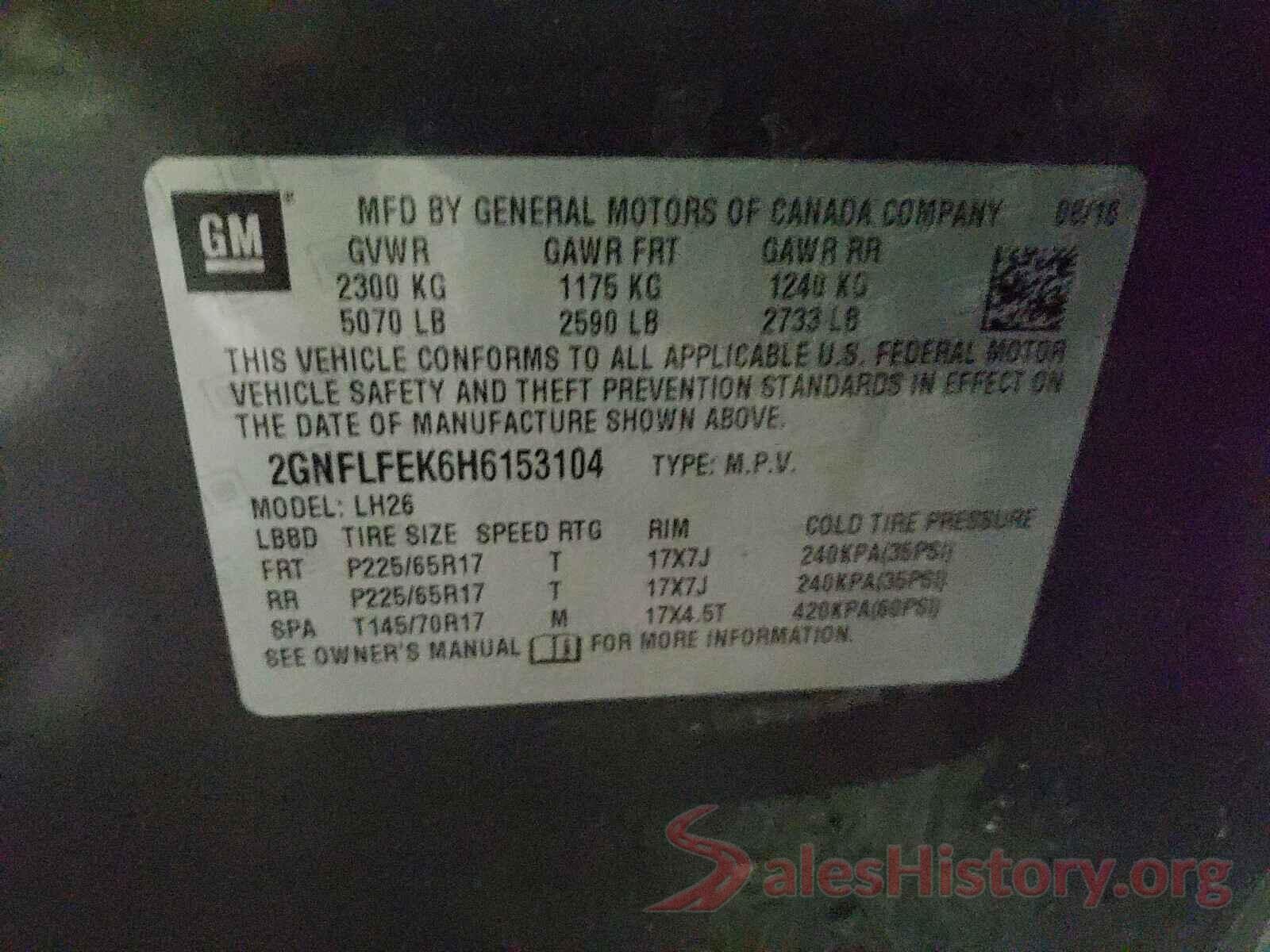 2GNFLFEK6H6153104 2017 CHEVROLET EQUINOX