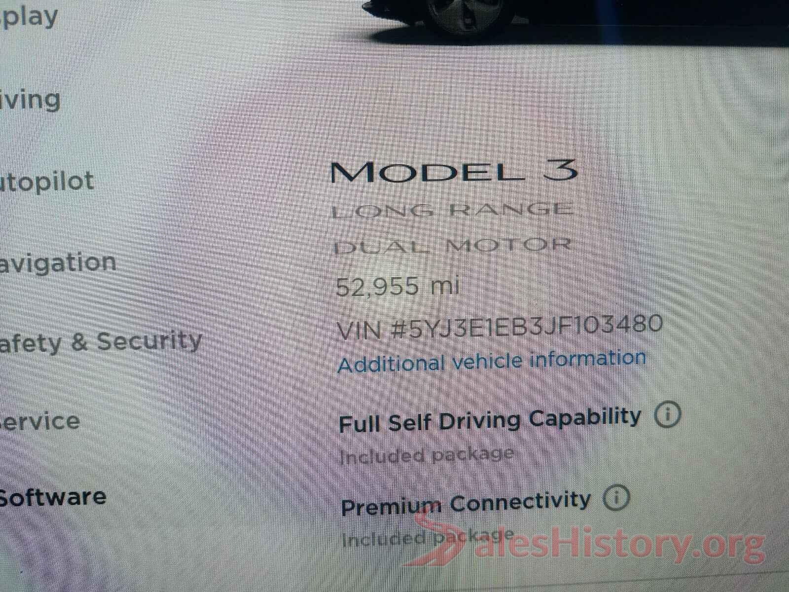 5YJ3E1EB3JF103480 2018 TESLA MODEL 3