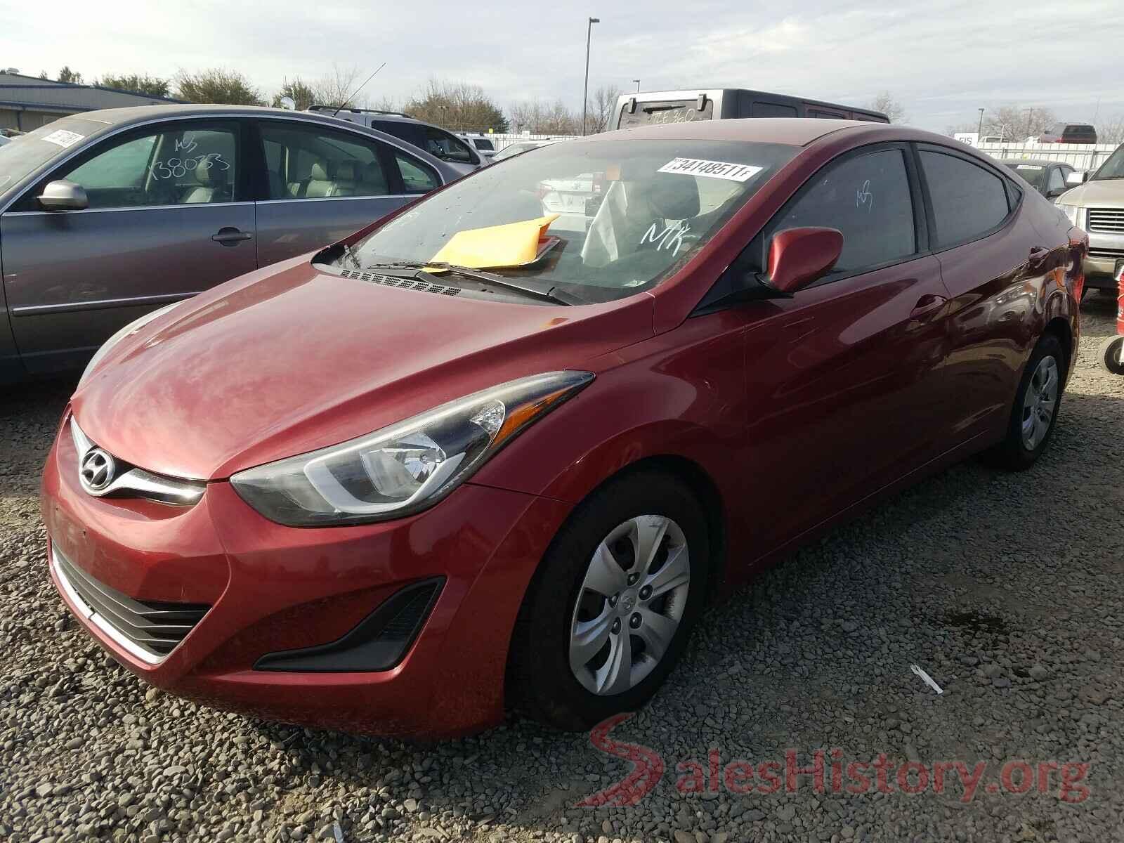 5NPDH4AE4GH750039 2016 HYUNDAI ELANTRA