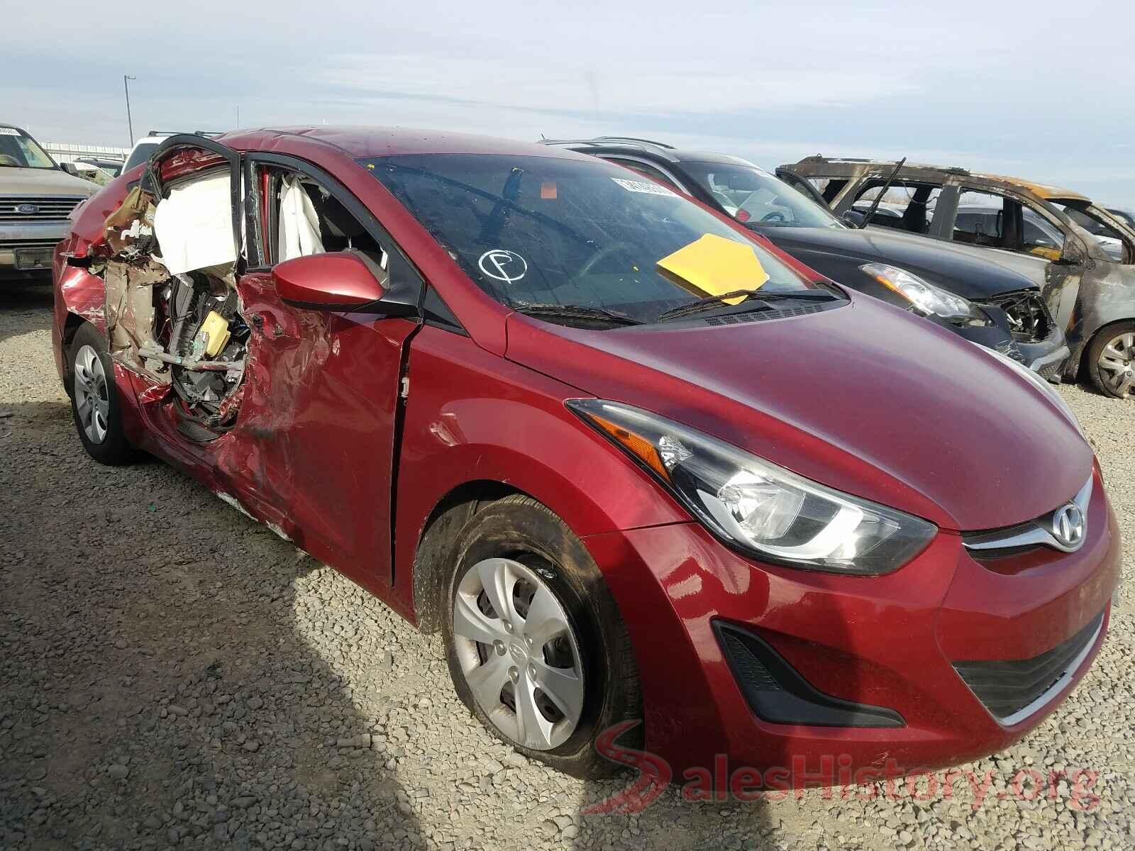 5NPDH4AE4GH750039 2016 HYUNDAI ELANTRA