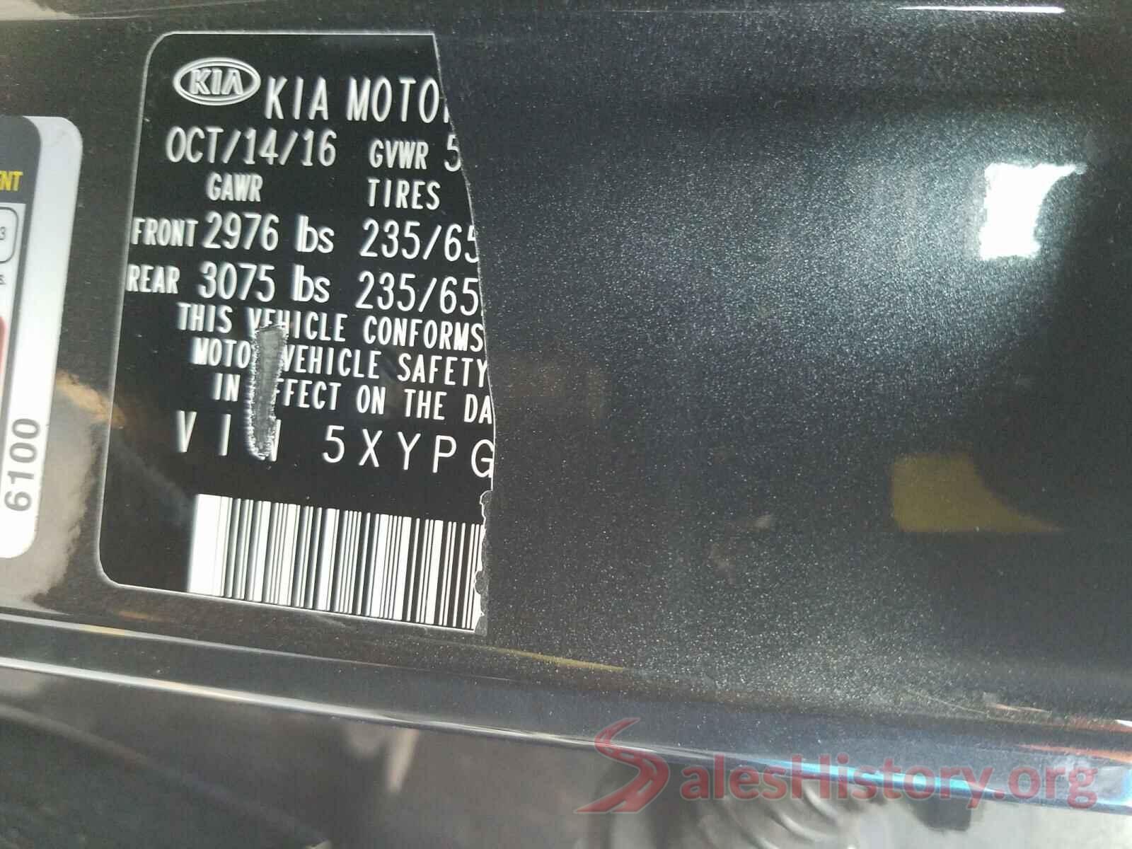 5XYPG4A39HG270733 2017 KIA SORENTO