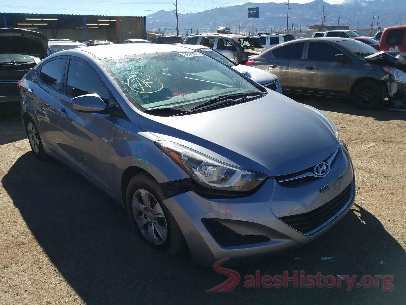 5NPDH4AE8GH769211 2016 HYUNDAI ELANTRA