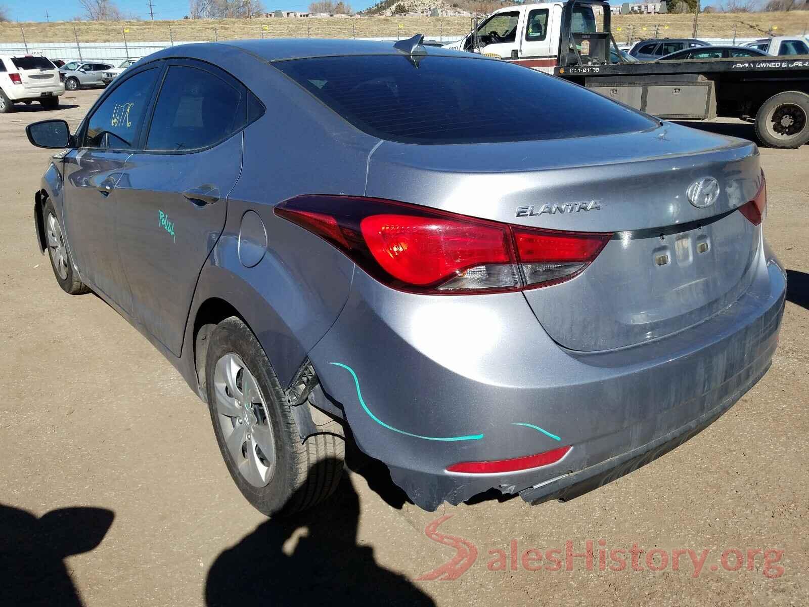 5NPDH4AE8GH769211 2016 HYUNDAI ELANTRA