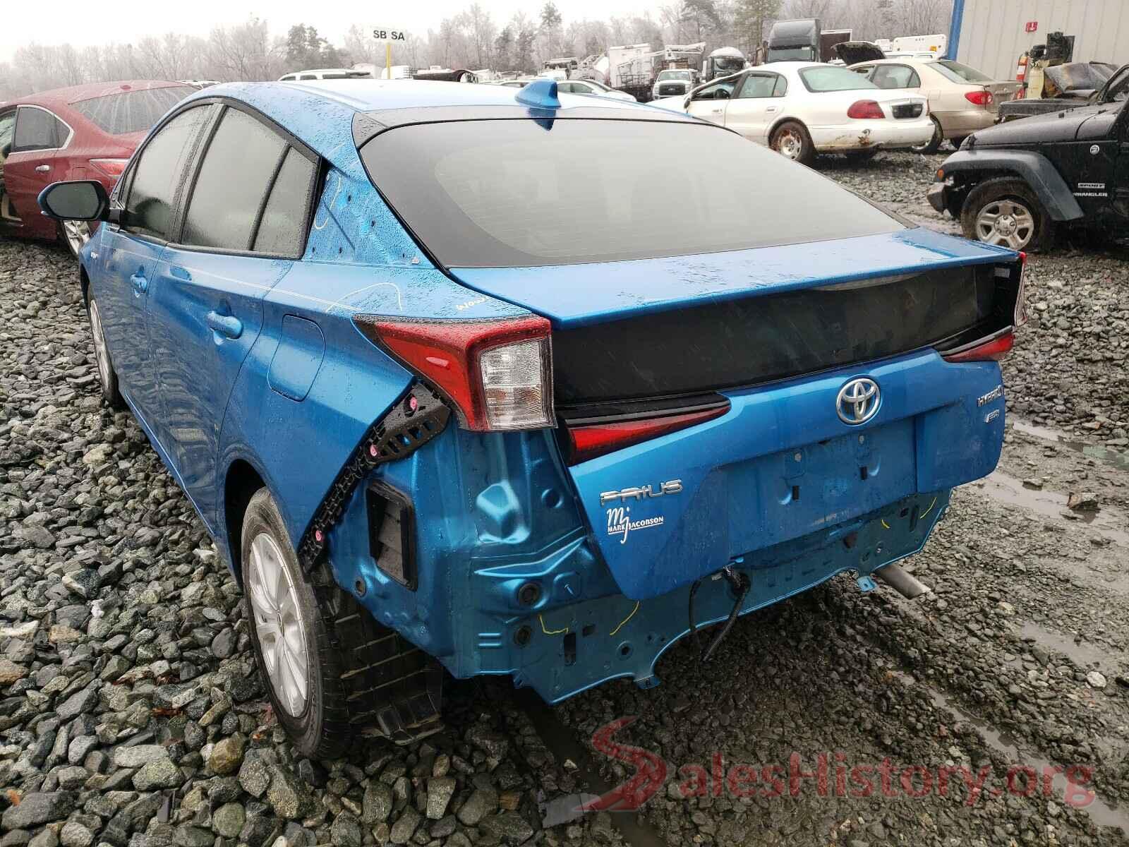 JTDKARFU2L3117800 2020 TOYOTA PRIUS