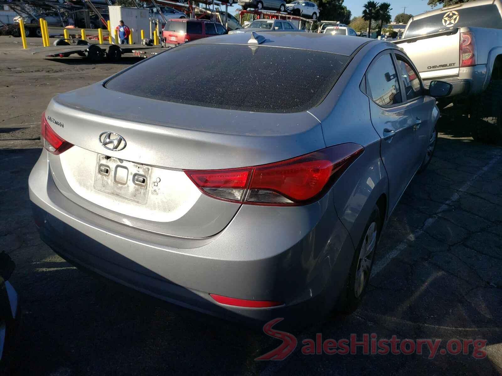 5NPDH4AE6GH721822 2016 HYUNDAI ELANTRA