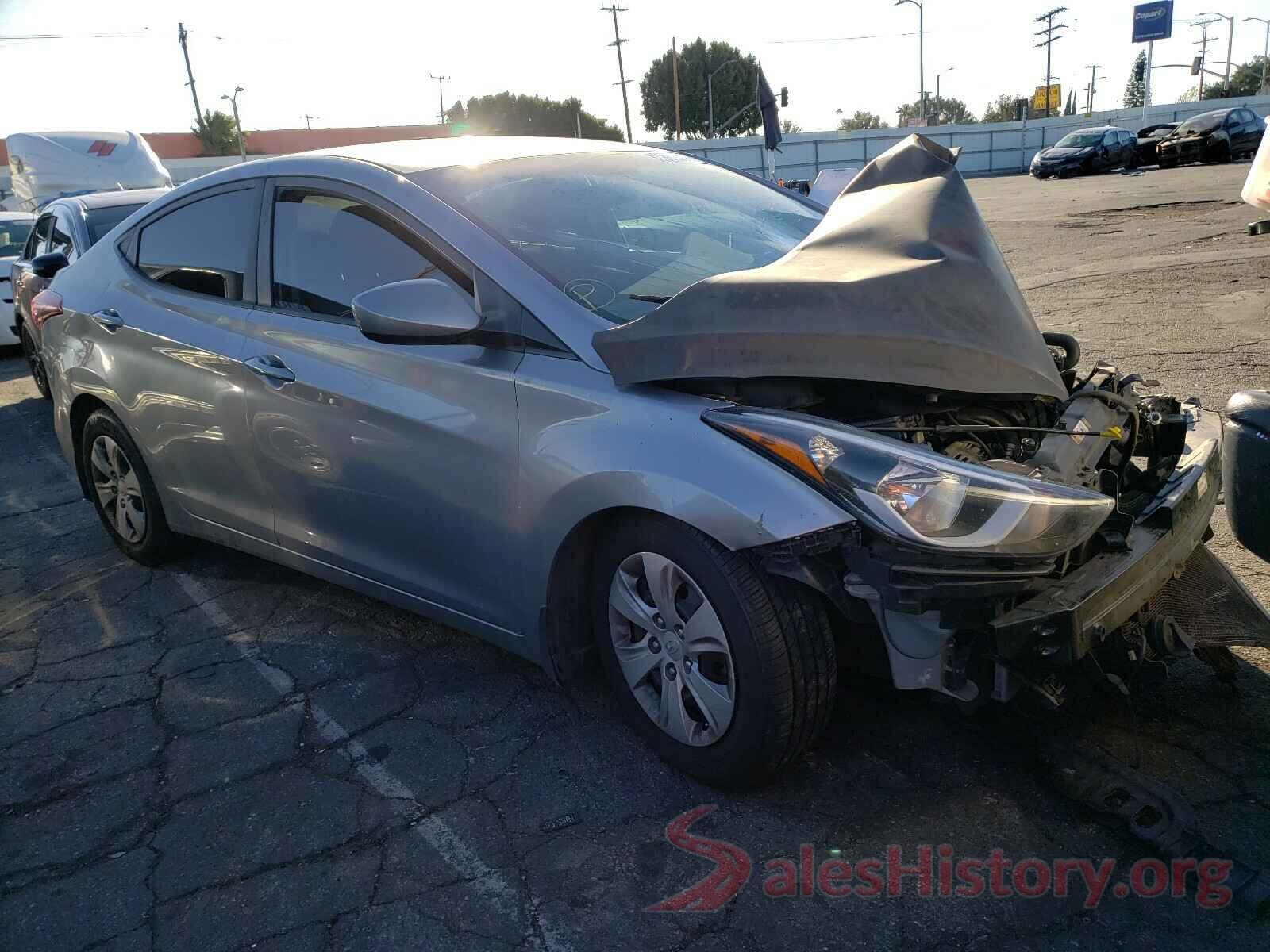 5NPDH4AE6GH721822 2016 HYUNDAI ELANTRA