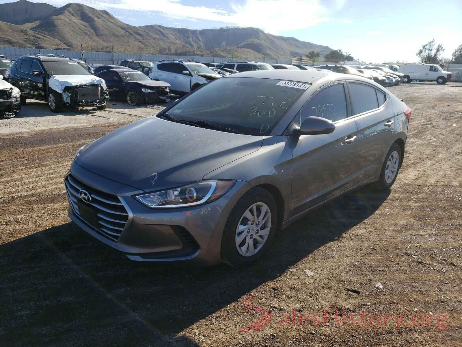 5NPD74LF7JH310736 2018 HYUNDAI ELANTRA