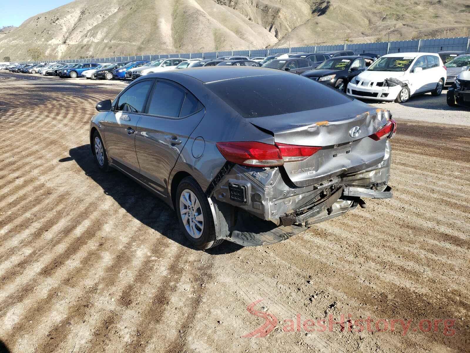 5NPD74LF7JH310736 2018 HYUNDAI ELANTRA