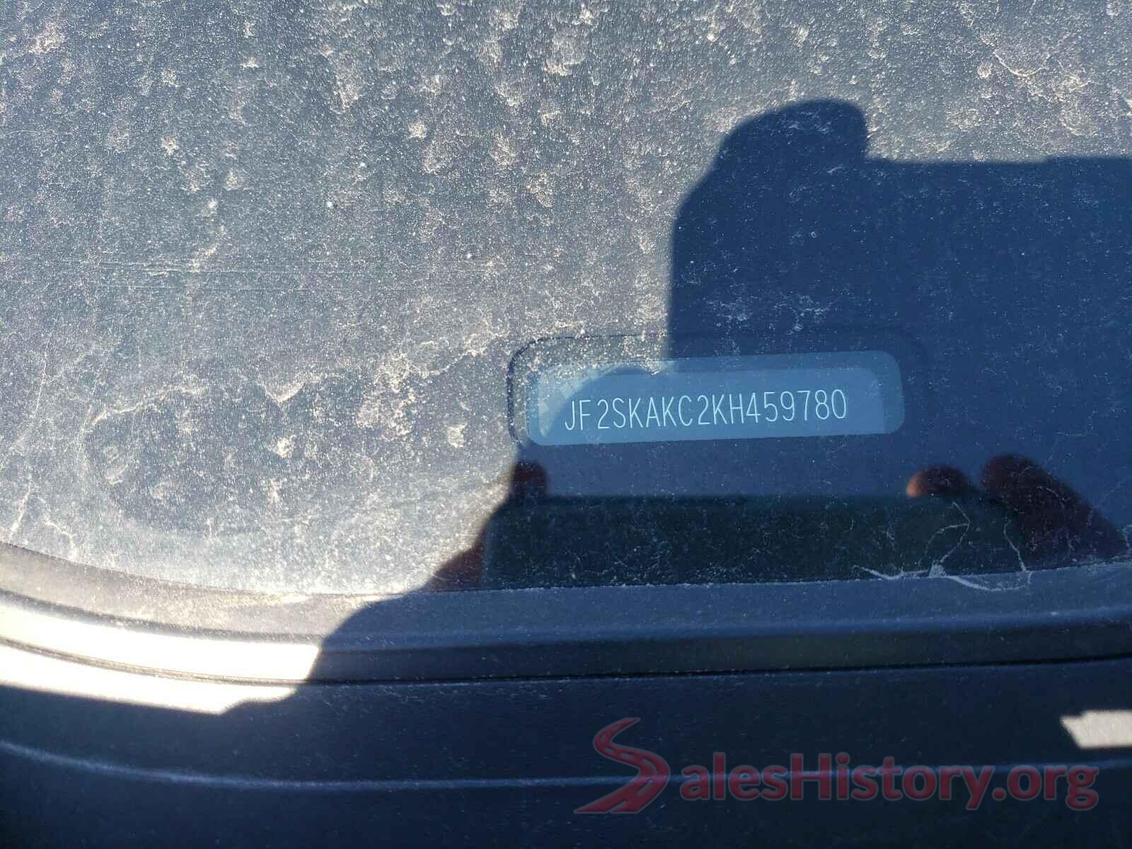 JF2SKAKC2KH459780 2019 SUBARU FORESTER