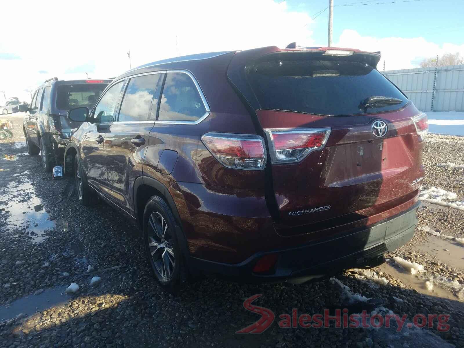 5TDJKRFH8GS352251 2016 TOYOTA HIGHLANDER