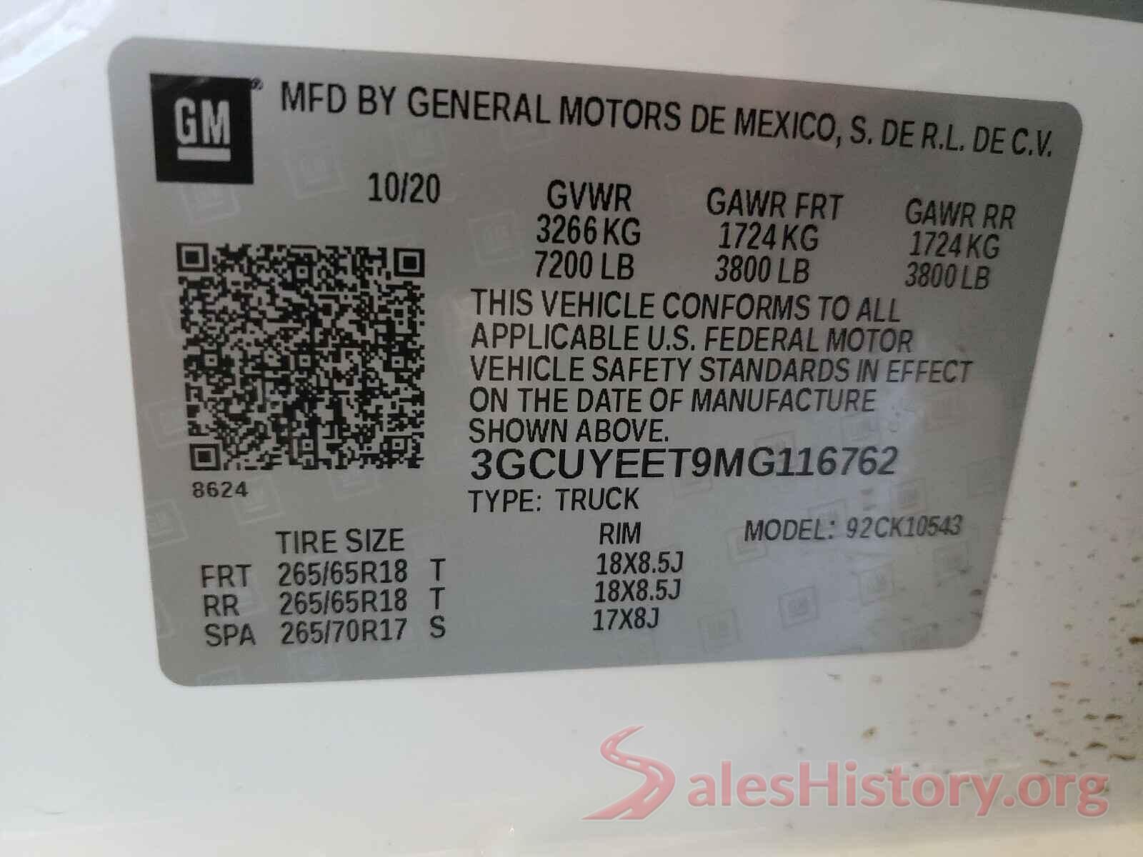 3GCUYEET9MG116762 2021 CHEVROLET SILVERADO