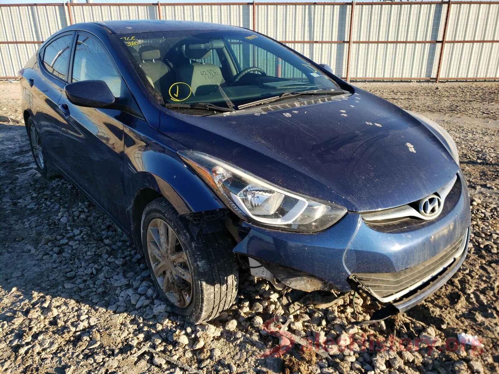 5NPDH4AE2GH710526 2016 HYUNDAI ELANTRA