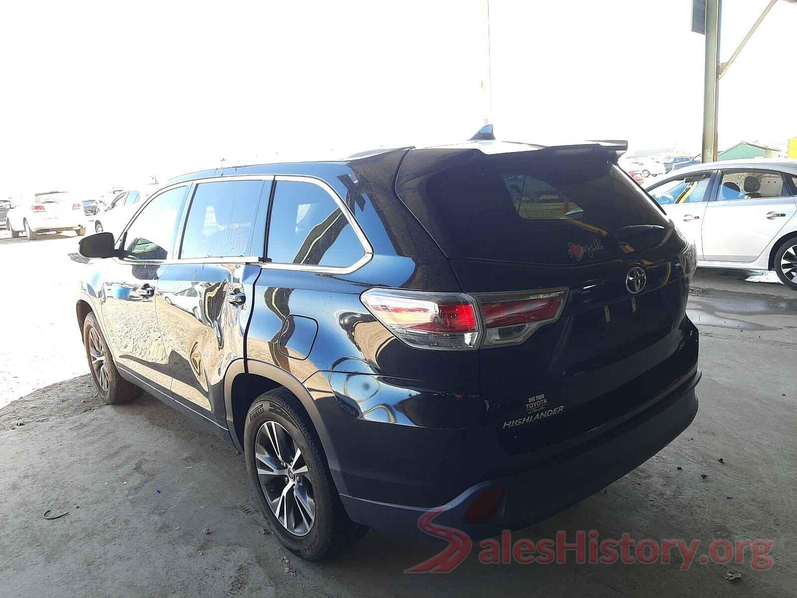 5TDKKRFH3GS137297 2016 TOYOTA HIGHLANDER