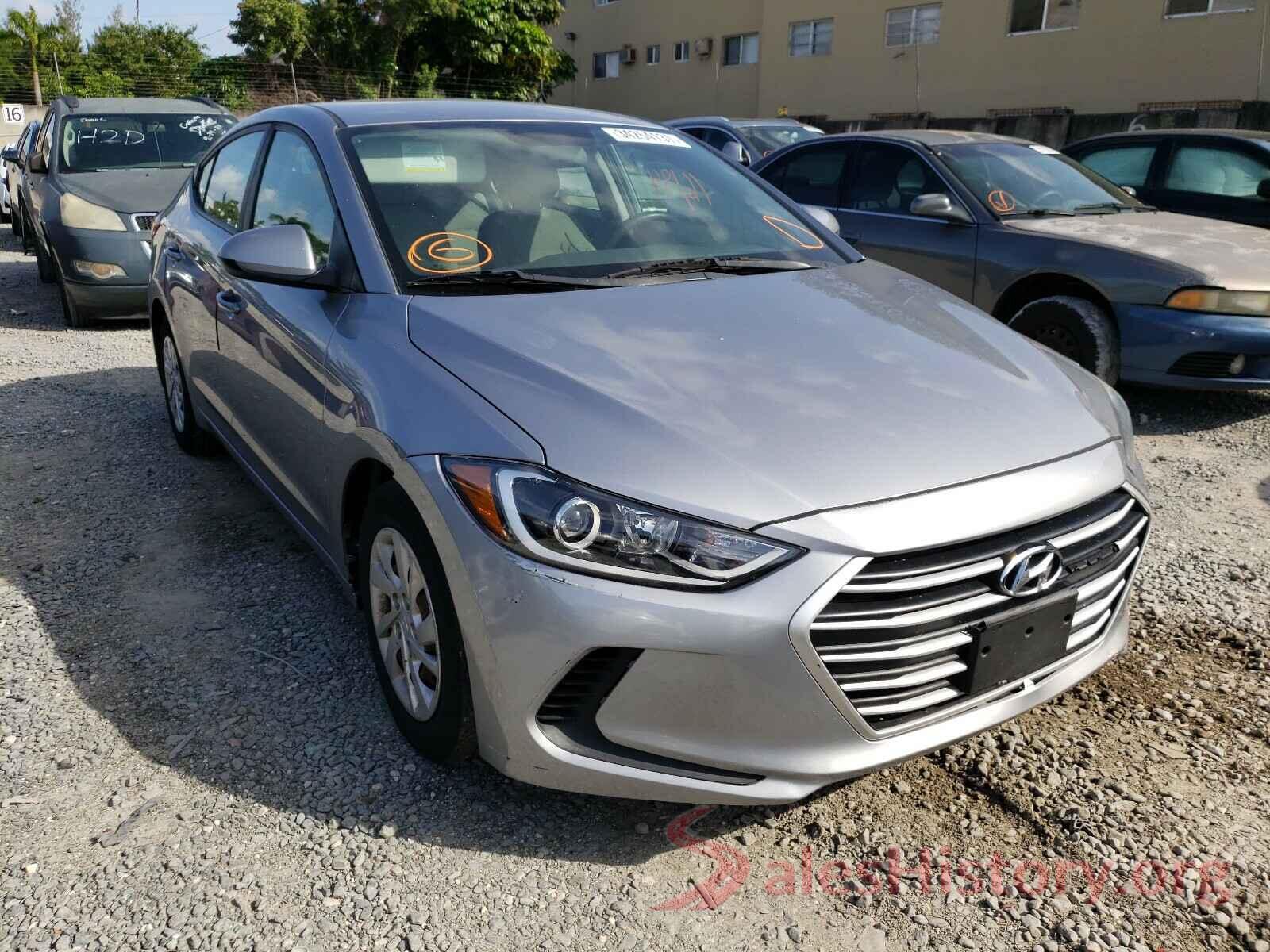 5NPD74LF1HH165574 2017 HYUNDAI ELANTRA