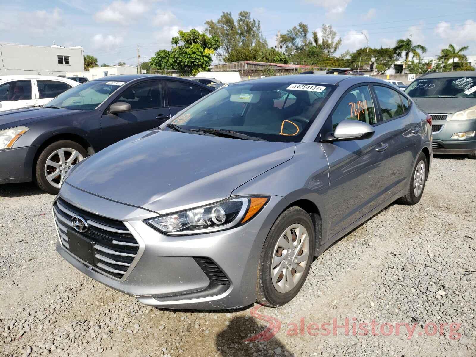 5NPD74LF1HH165574 2017 HYUNDAI ELANTRA