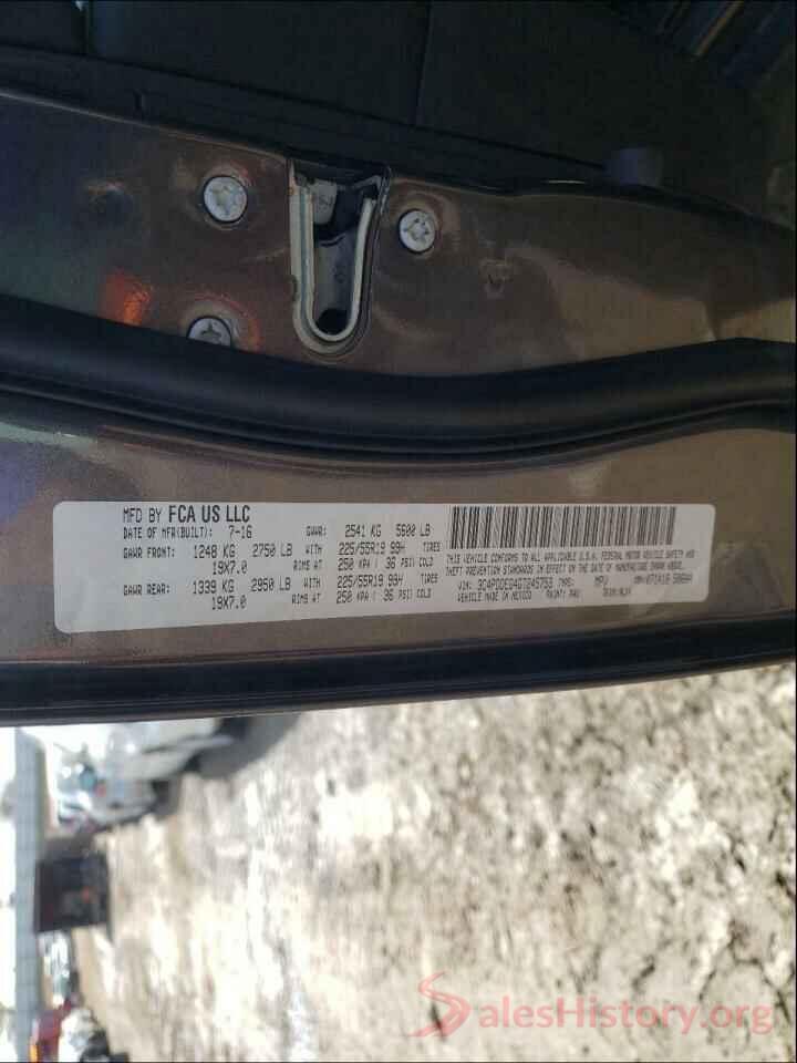 3C4PDDEG4GT245753 2016 DODGE JOURNEY