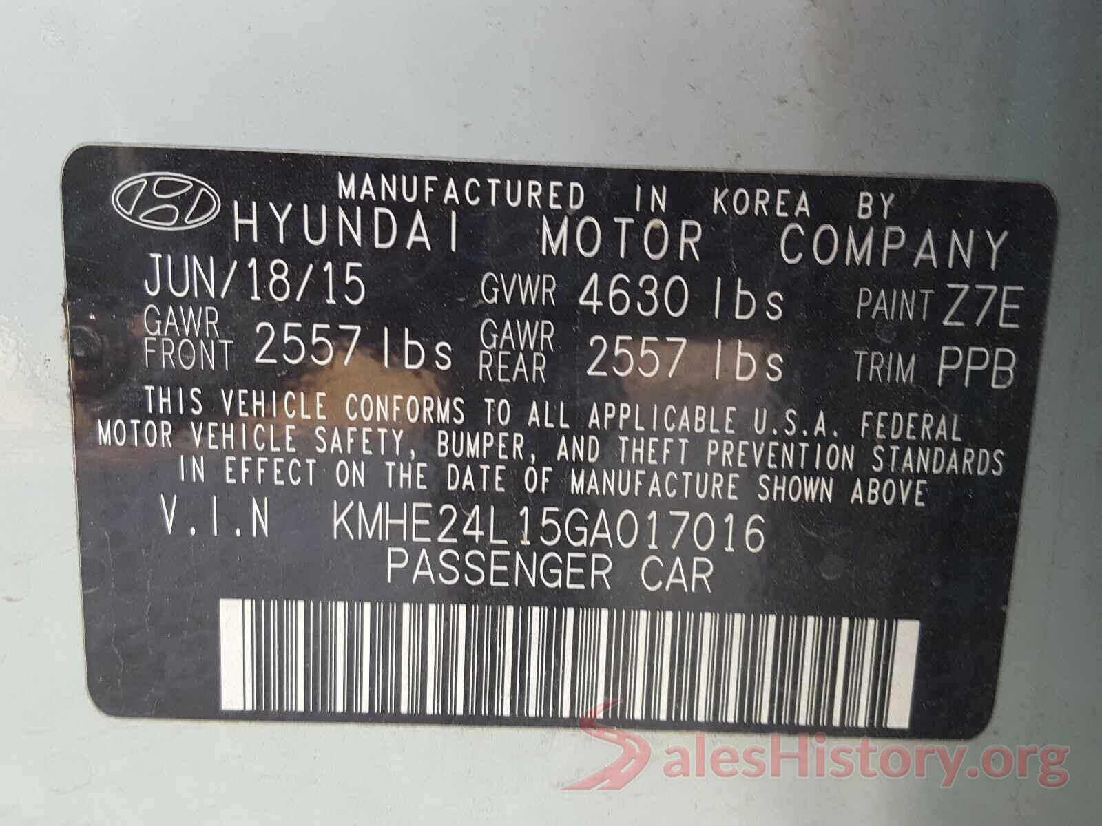 KMHE24L15GA017016 2016 HYUNDAI SONATA