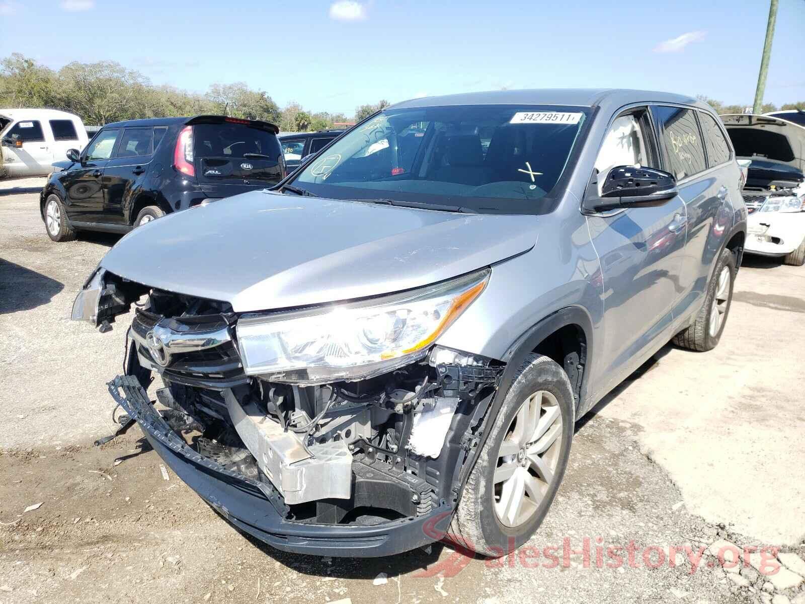 5TDZKRFH0GS179375 2016 TOYOTA HIGHLANDER