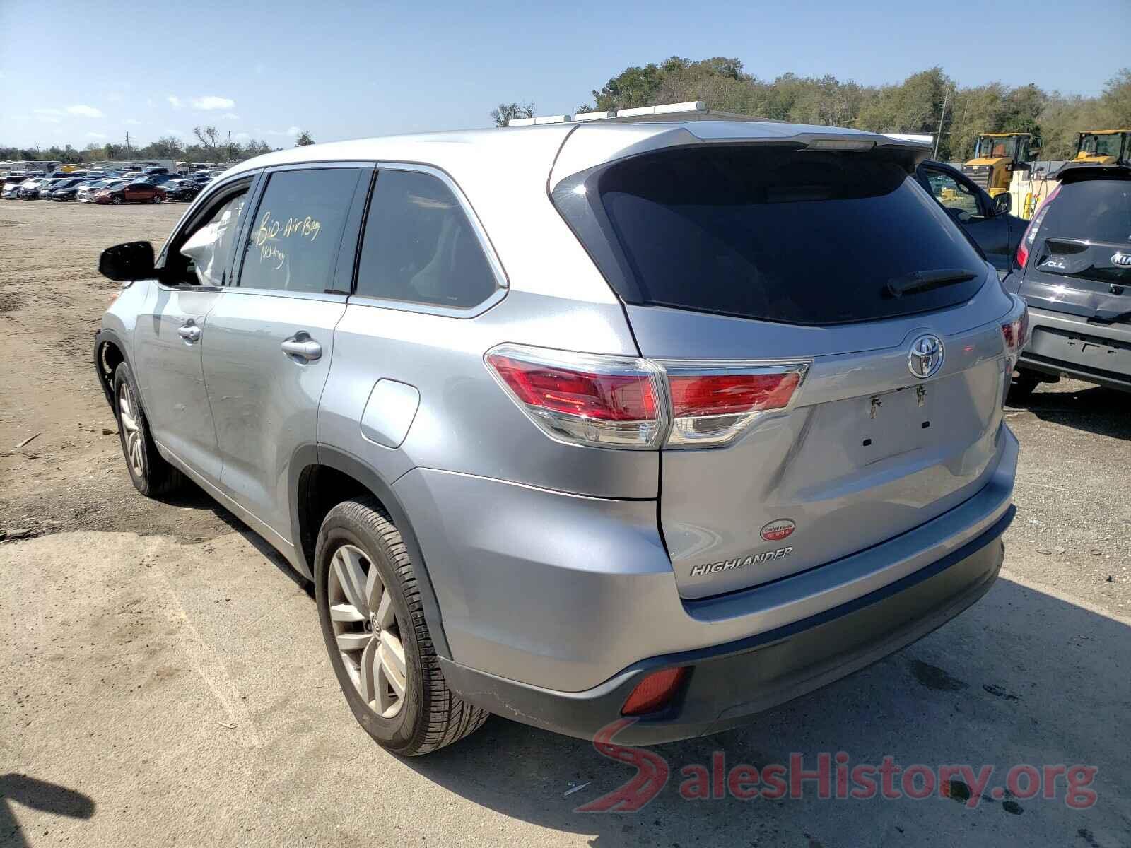 5TDZKRFH0GS179375 2016 TOYOTA HIGHLANDER