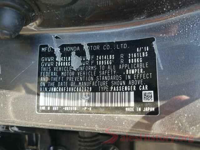 JHMCR6F38HC002529 2017 HONDA ACCORD