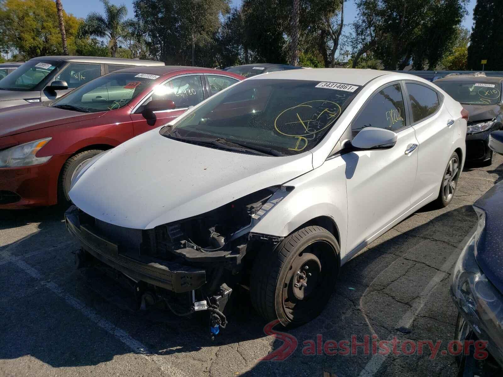 5NPDH4AE6GH716023 2016 HYUNDAI ELANTRA