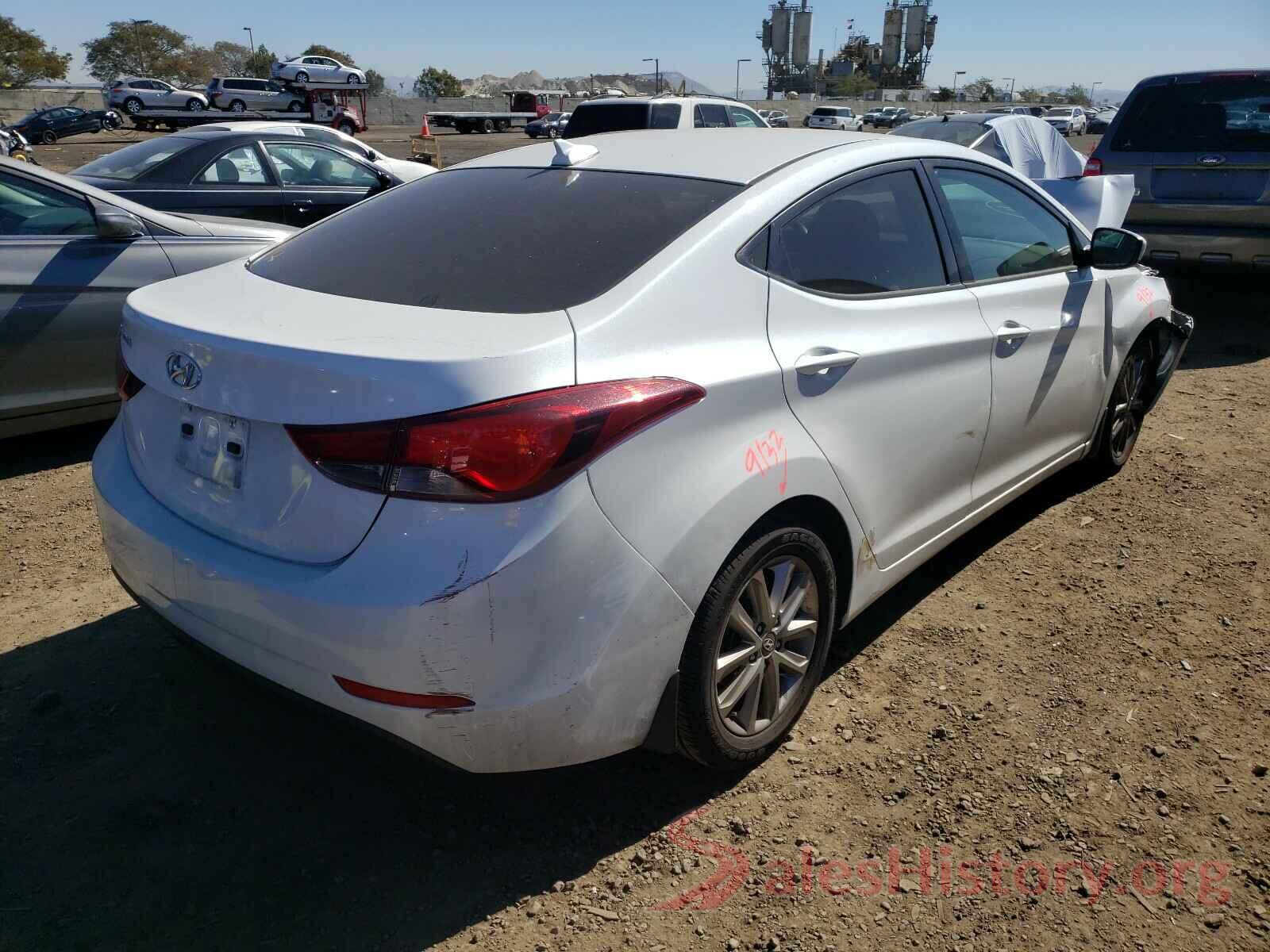 5NPDH4AE7GH670315 2016 HYUNDAI ELANTRA