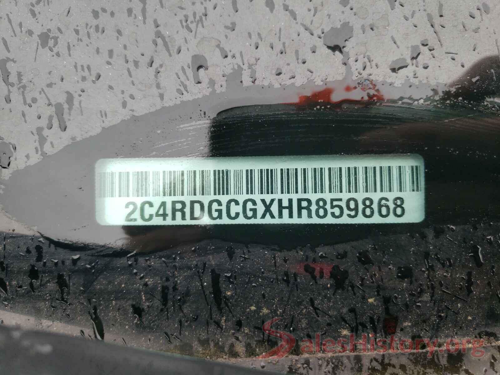 2C4RDGCGXHR859868 2017 DODGE GRAND CARA