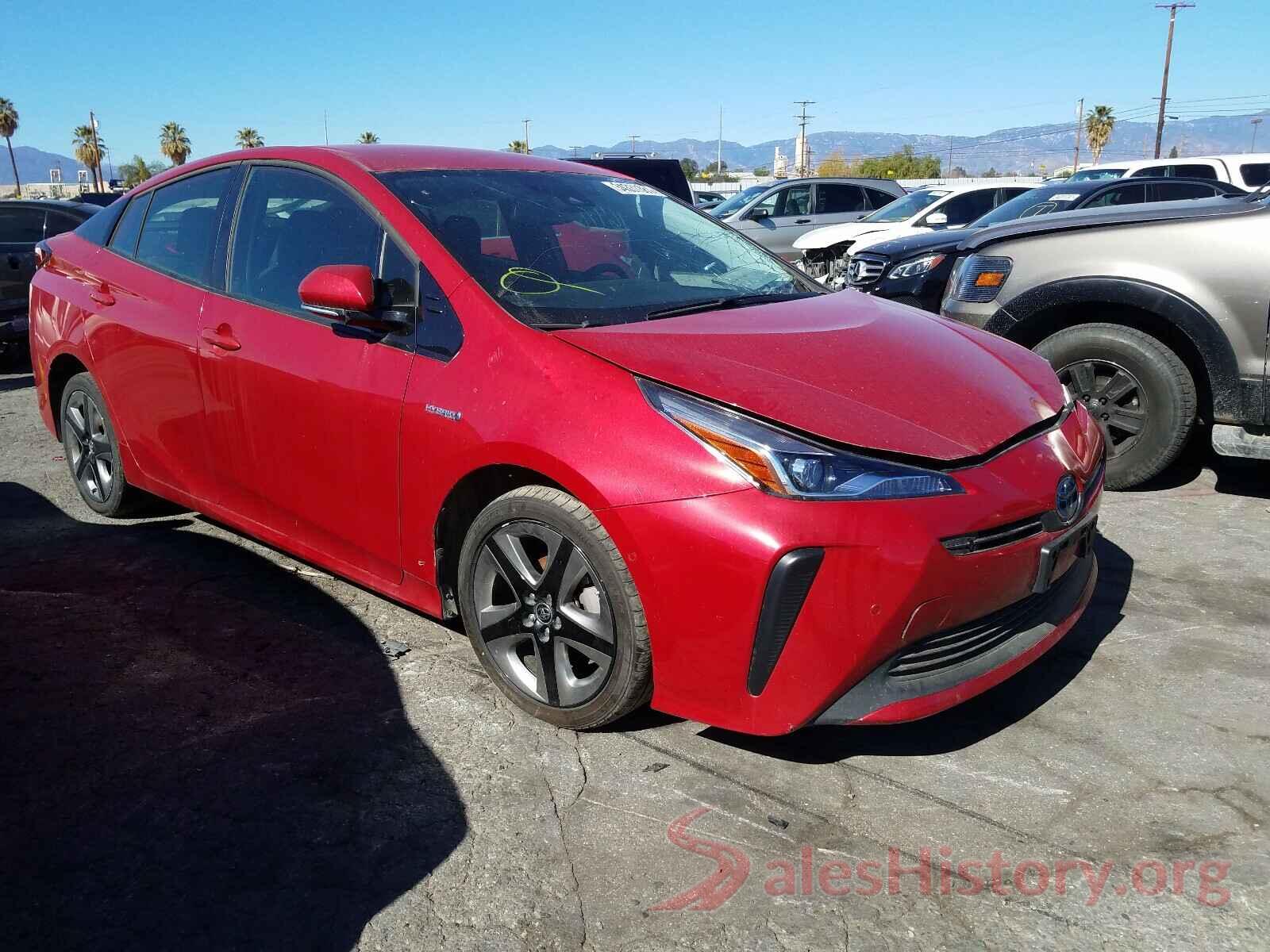 JTDKARFU4K3095121 2019 TOYOTA PRIUS