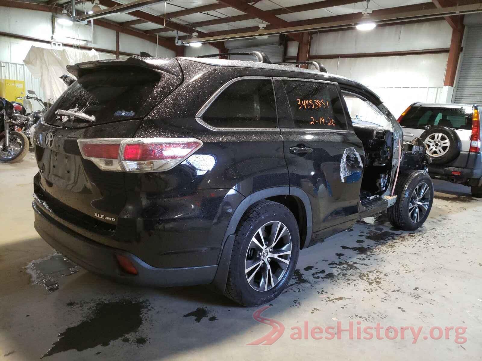 5TDJKRFH3GS231725 2016 TOYOTA HIGHLANDER