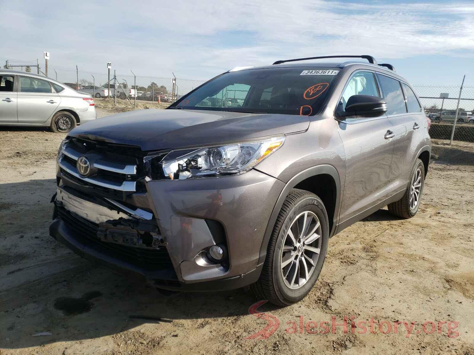 5TDKZRFH0KS346369 2019 TOYOTA HIGHLANDER