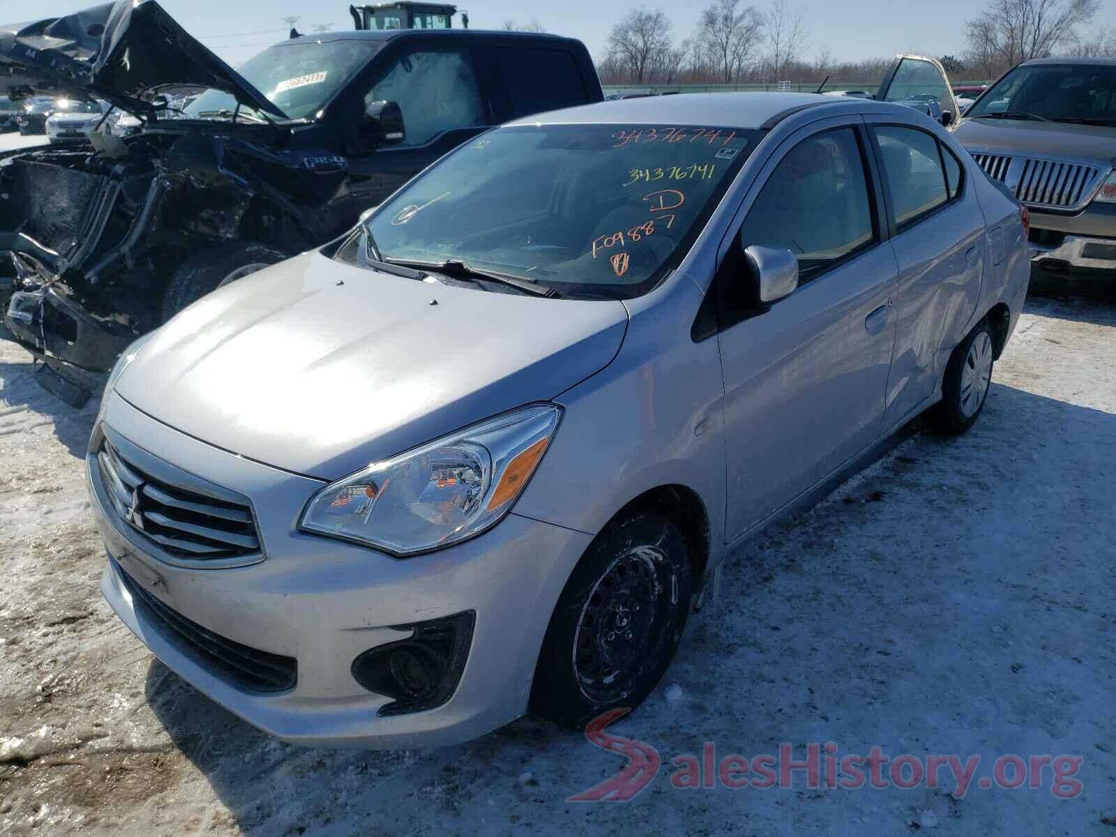 ML32F3FJ0HHF09887 2017 MITSUBISHI MIRAGE