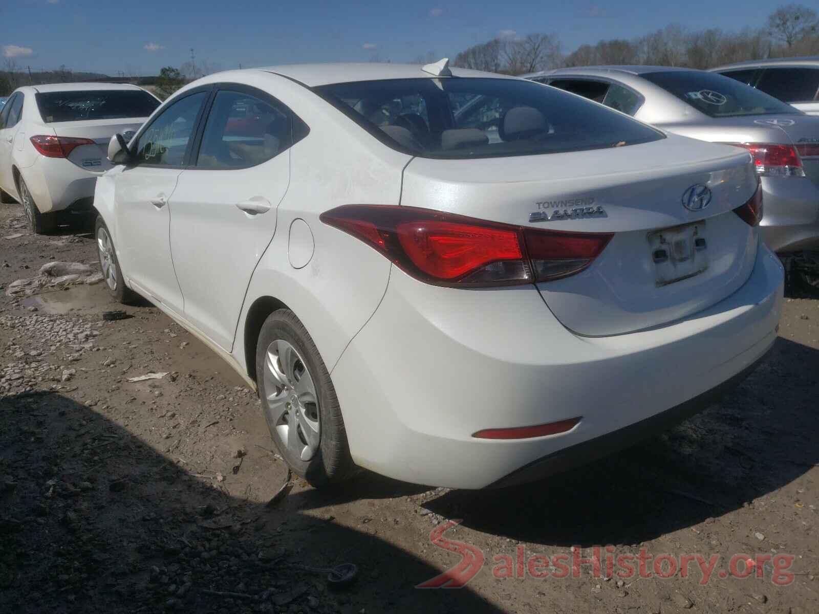 5NPDH4AE8GH737150 2016 HYUNDAI ELANTRA