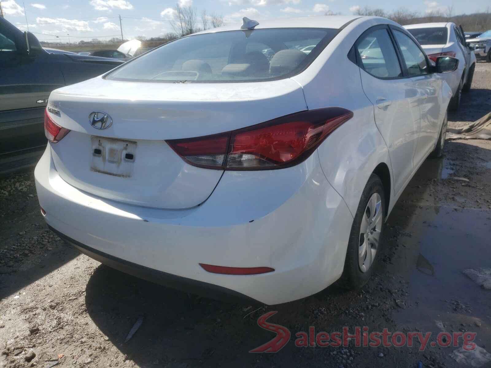 5NPDH4AE8GH737150 2016 HYUNDAI ELANTRA