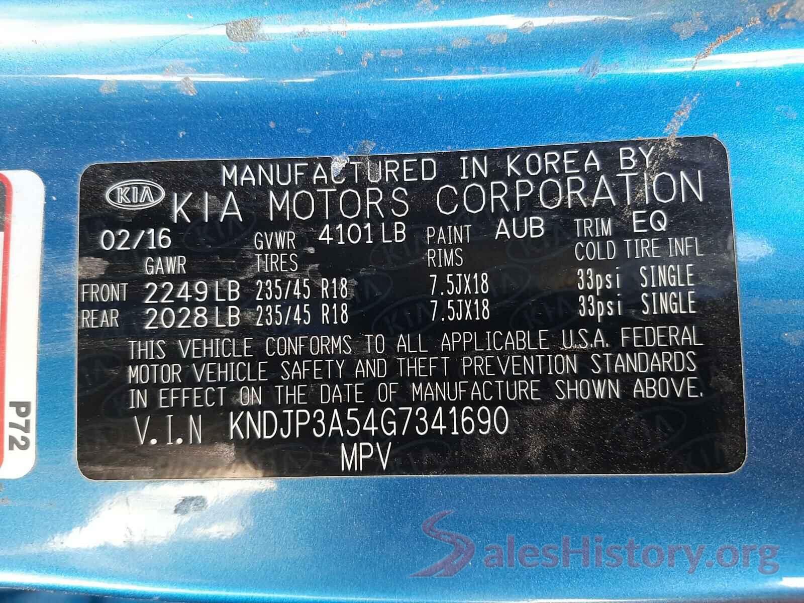 KNDJP3A54G7341690 2016 KIA SOUL