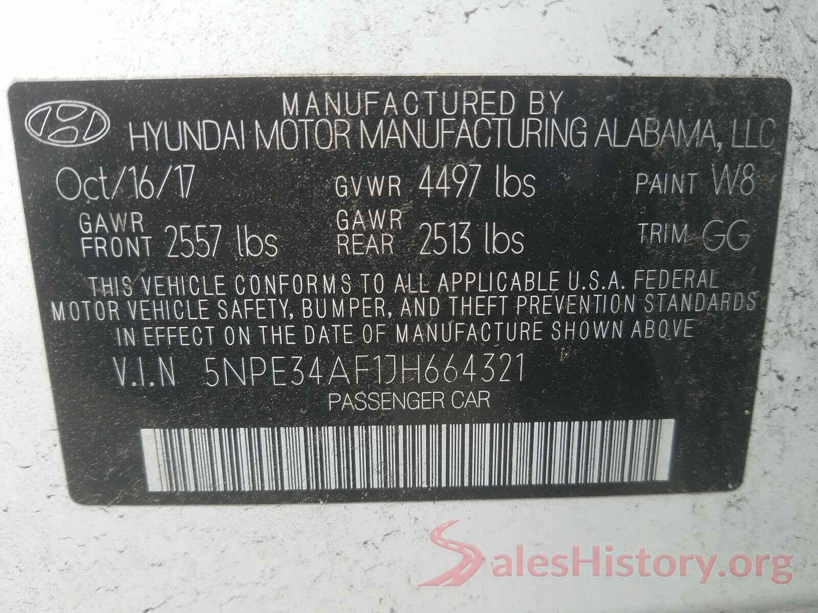 5NPE34AF1JH664321 2018 HYUNDAI SONATA