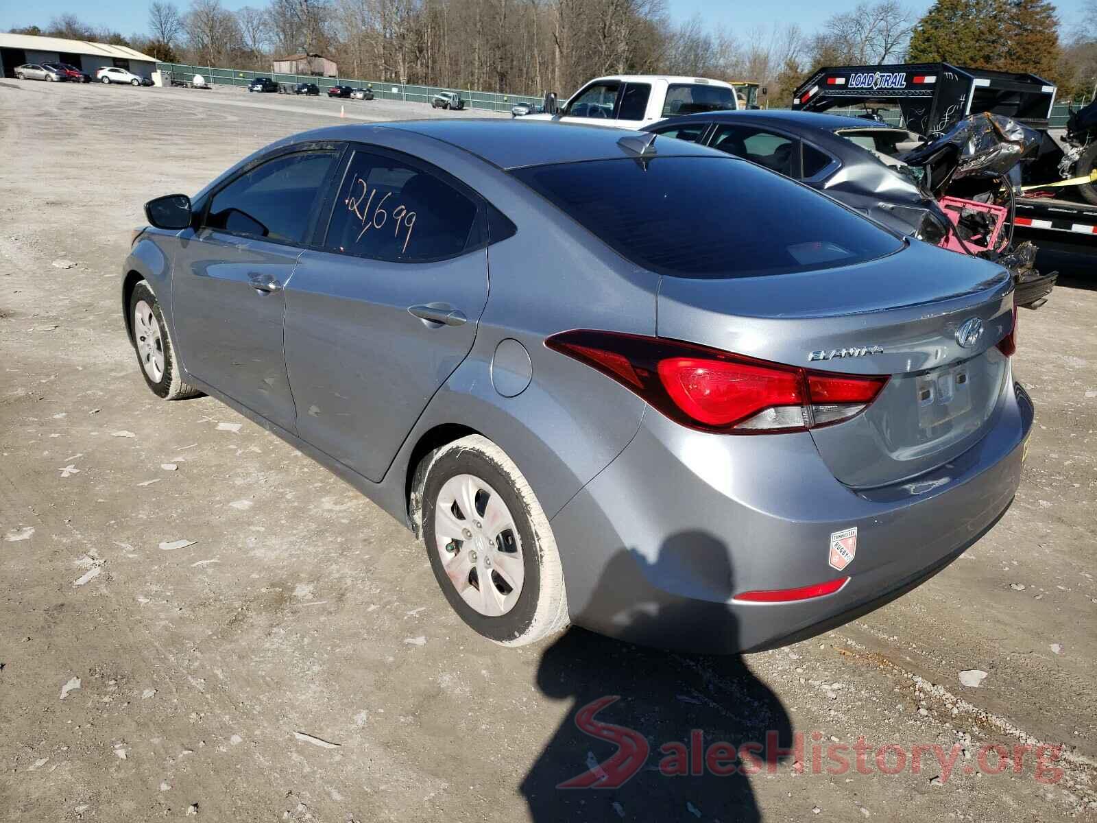 5NPDH4AE5GH705160 2016 HYUNDAI ELANTRA