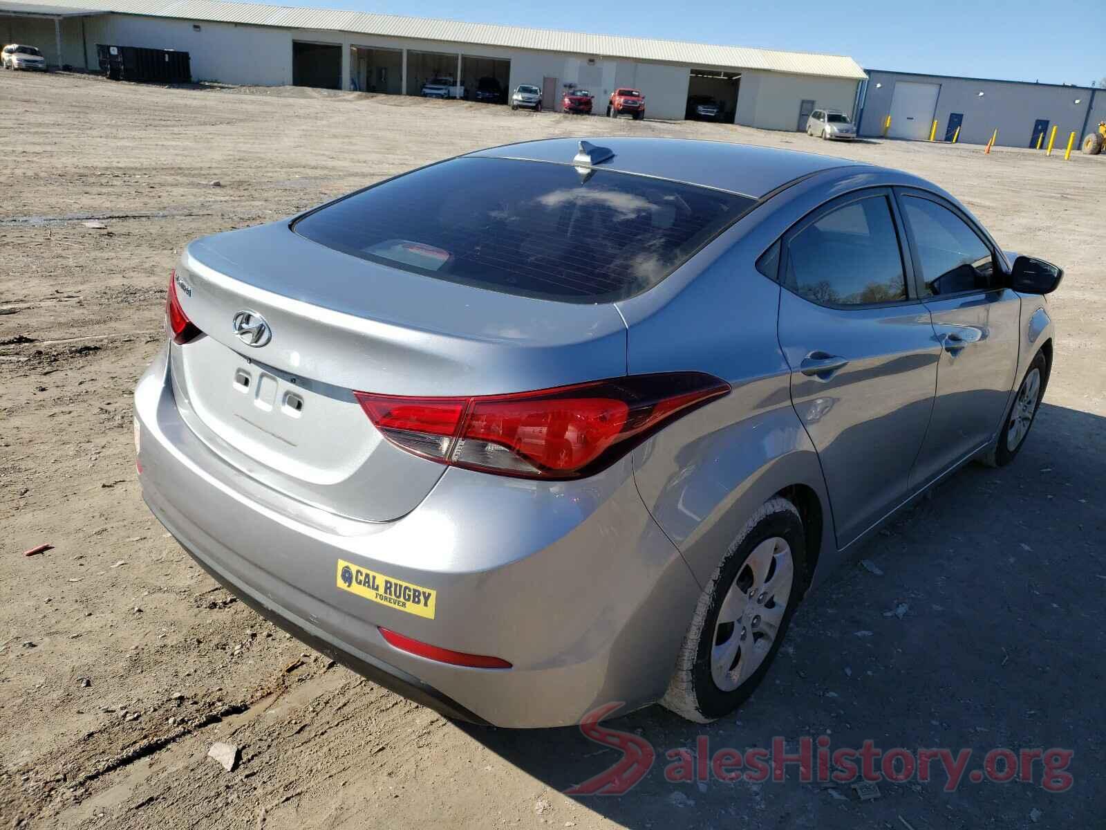 5NPDH4AE5GH705160 2016 HYUNDAI ELANTRA