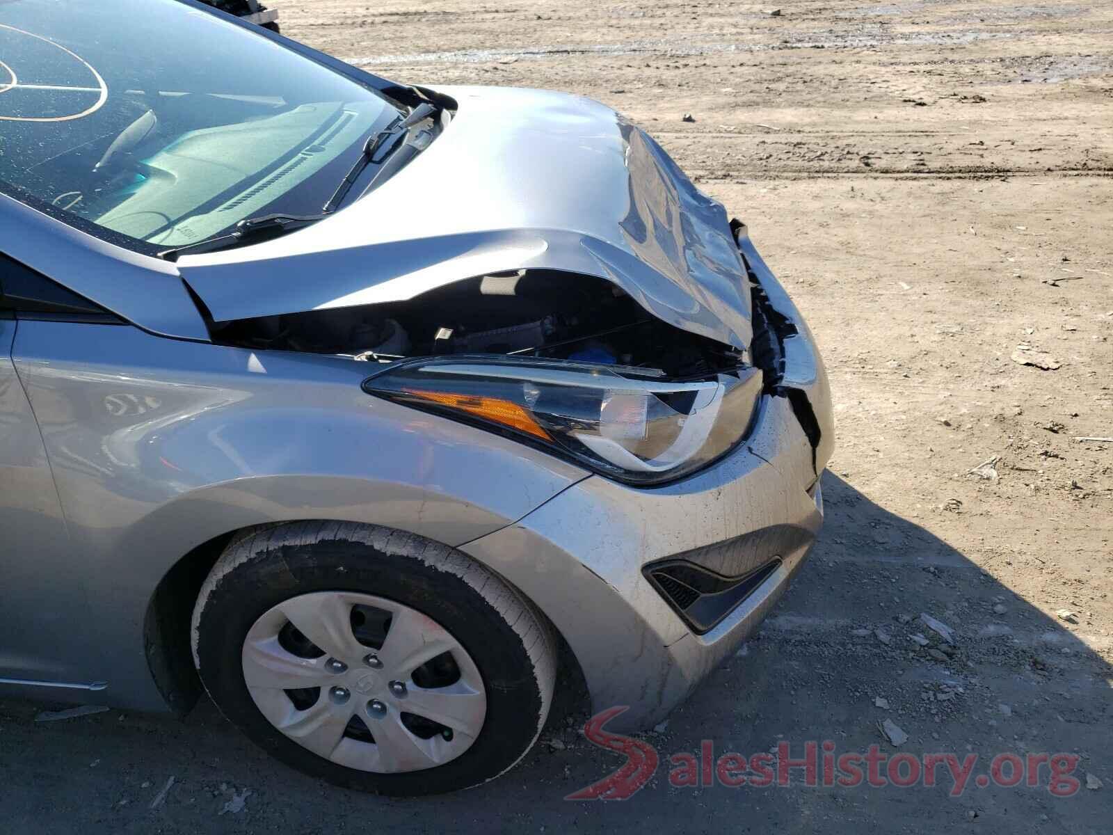 5NPDH4AE5GH705160 2016 HYUNDAI ELANTRA