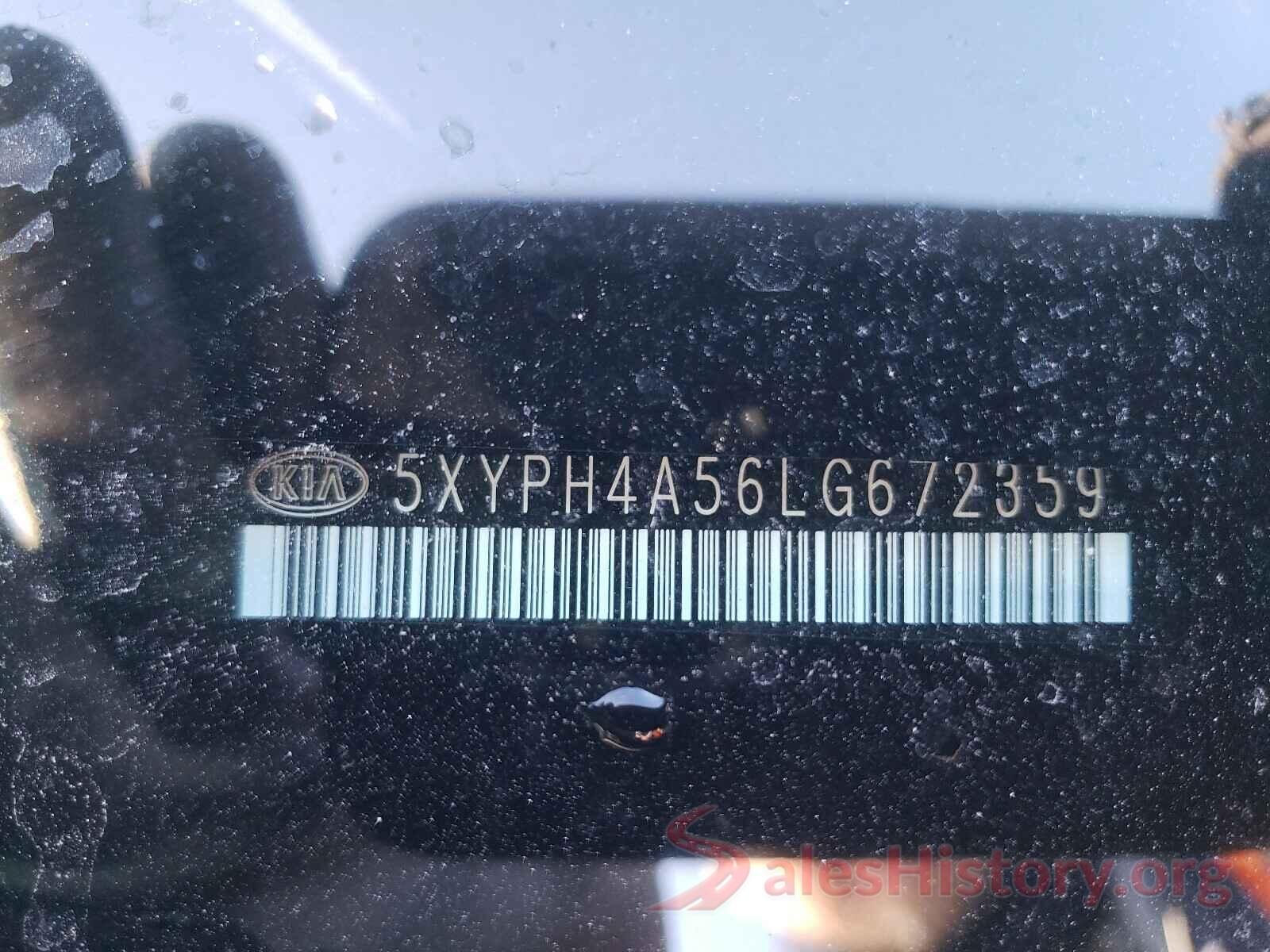 5XYPH4A56LG672359 2020 KIA SORENTO