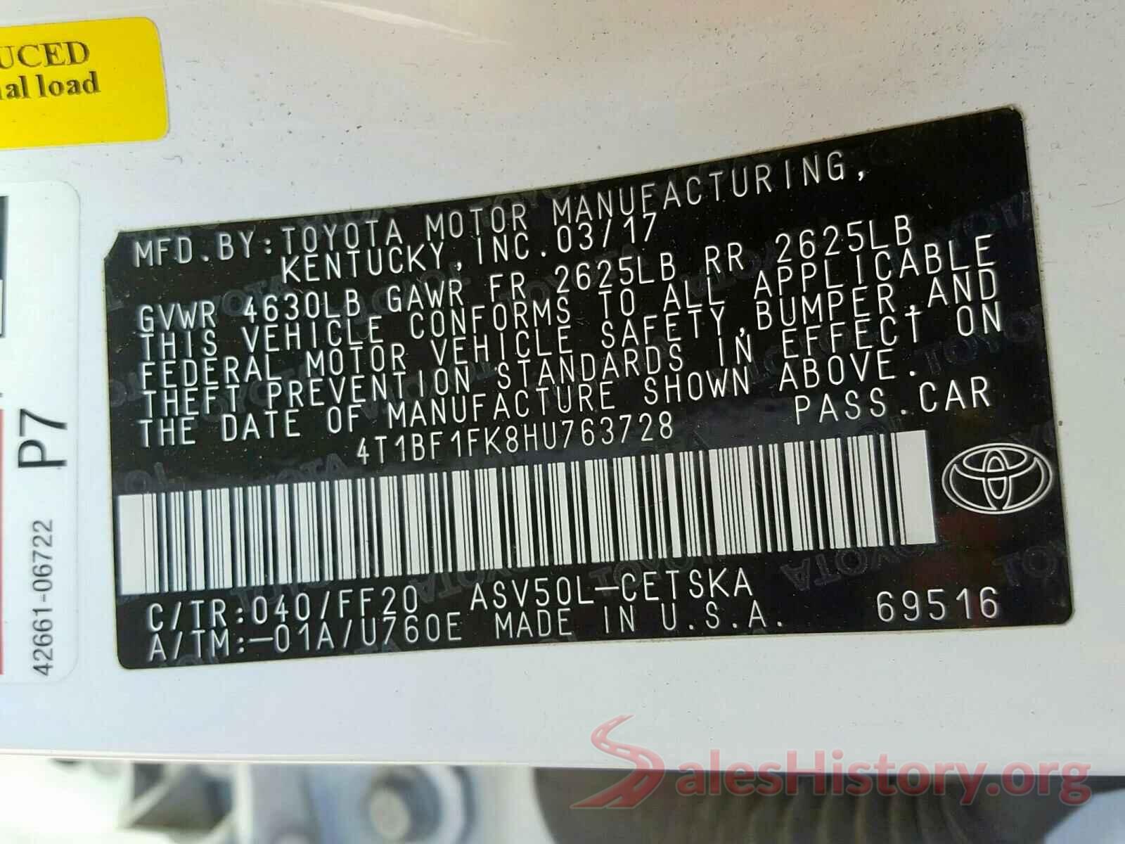 4T1BF1FK8HU763728 2017 TOYOTA CAMRY