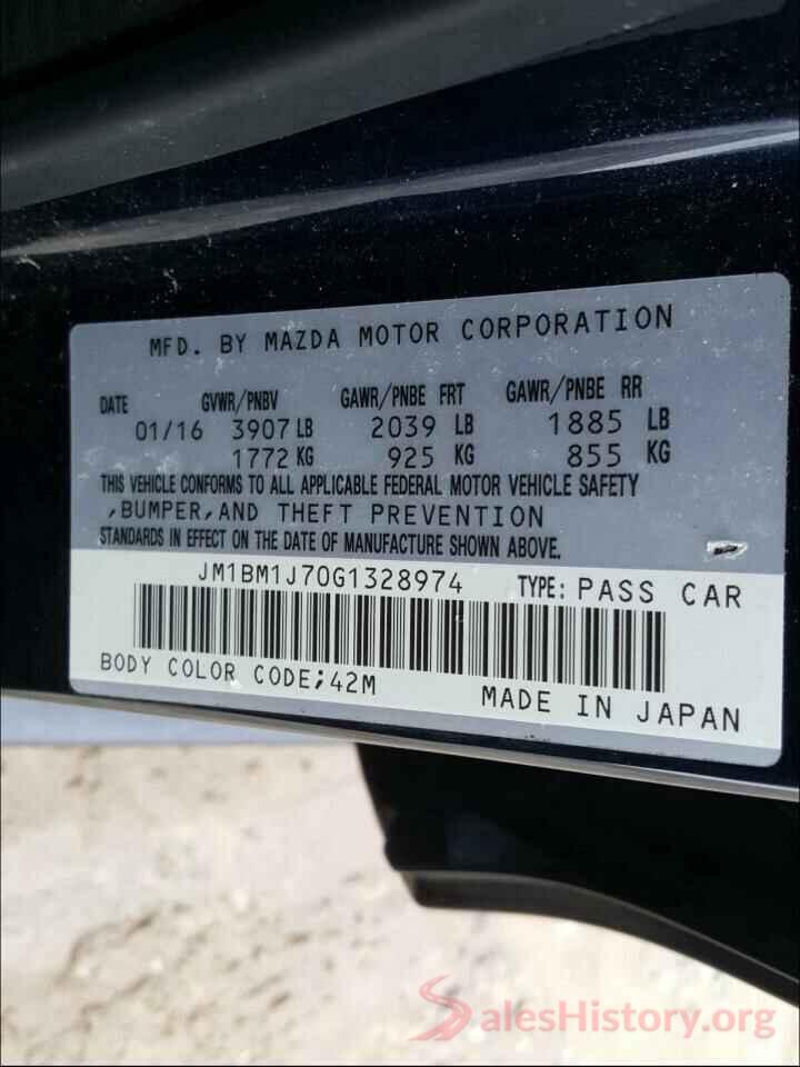 JM1BM1J70G1328974 2016 MAZDA 3