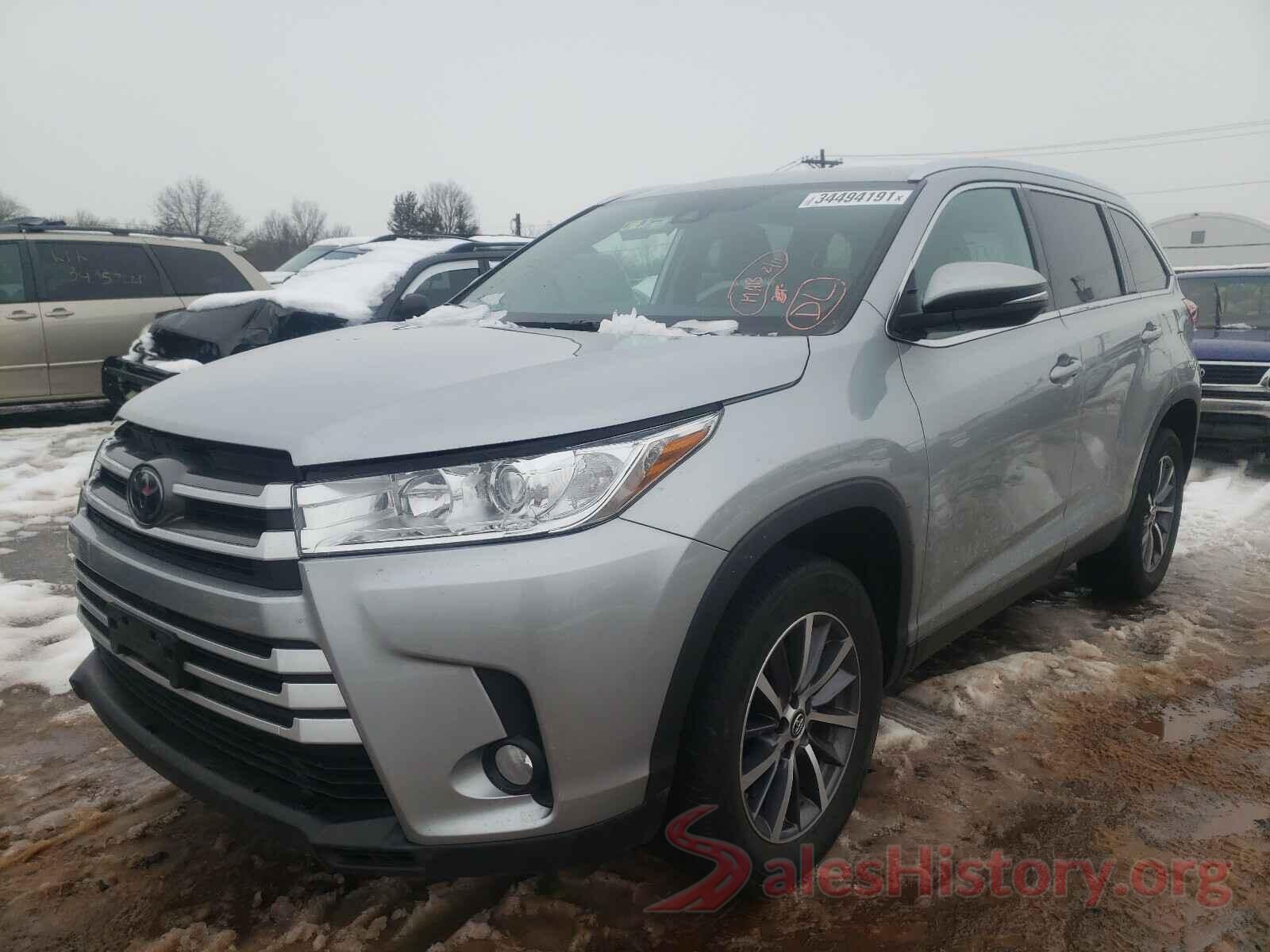 5TDKZRFH5KS561746 2019 TOYOTA HIGHLANDER